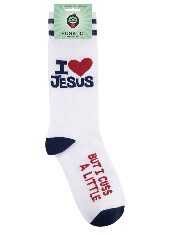 Art To Wear Novelty Socks-I LOVE Jesus!