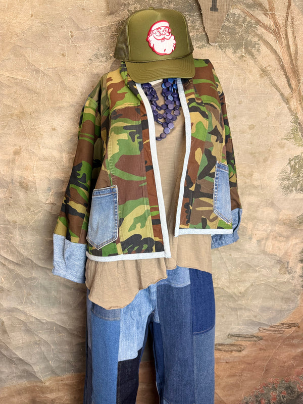 5646 Nevada Camo Mix Cardigan
