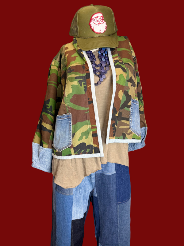 5646 Nevada Camo Mix Cardigan