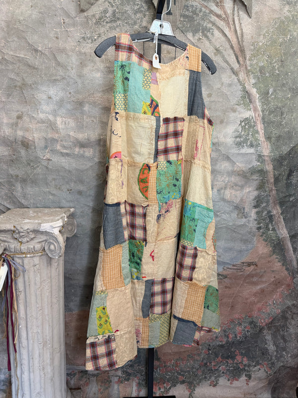 PL-504D Patchwork Tank Dress