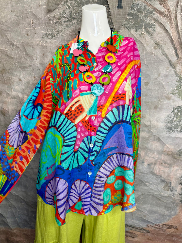 CP-92527 Abstract Blouse