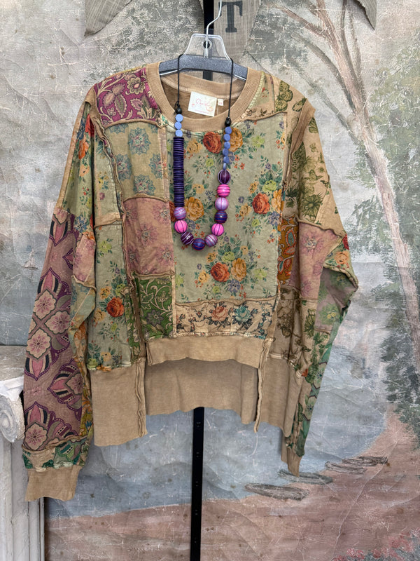 PL-C832 Patchwork Sweatshirt