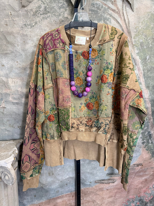 PL-C832 Patchwork Sweatshirt