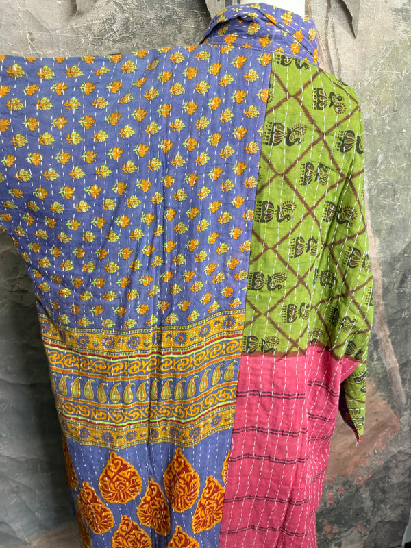 1013w Long Kurta Shirt Dress-Marley