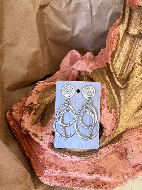 298 Clip ON Drama Dangle Earrings