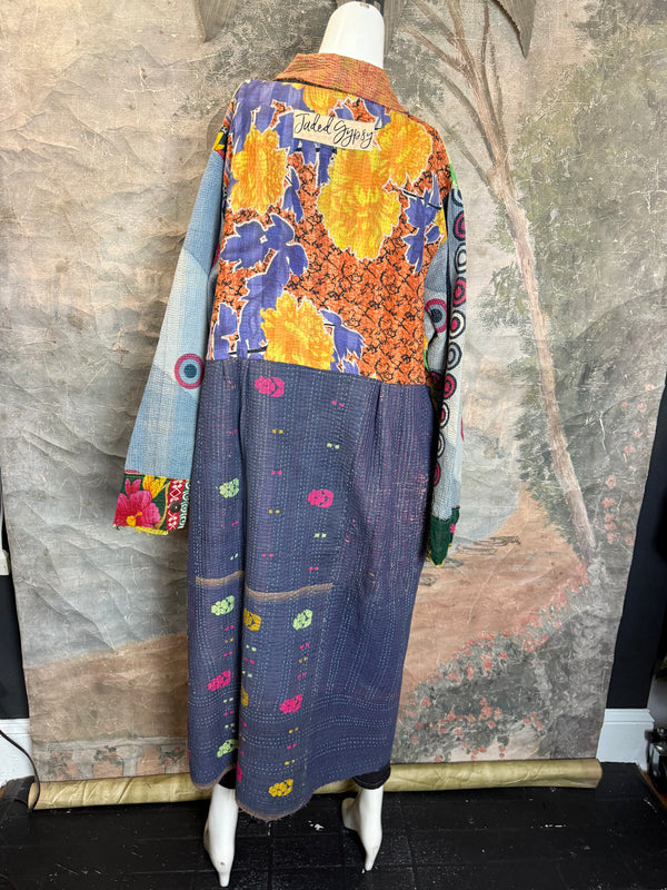JG-183 Kantha Sunrise Coat-MIX 6