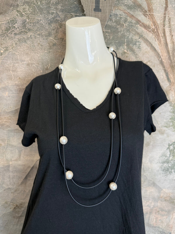 258 Lariat Beaded Necklace