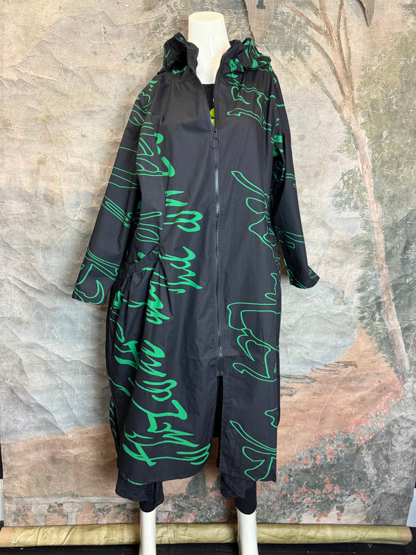 1029 City Scribble Jacket-Green
