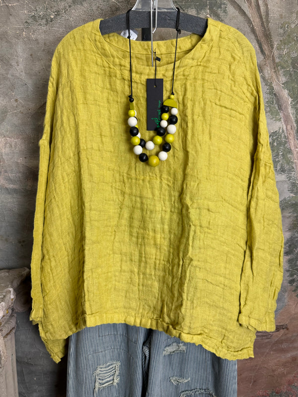 PW8815 We The Free Pucker Tunic-Lime