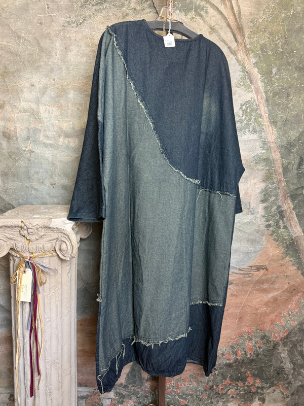 6760 Oversized Denim Sack Dress