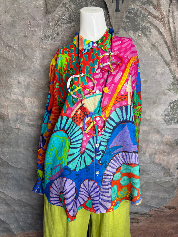 CP-92527 Abstract Blouse