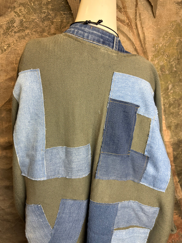 5547 Cotton/Denim Love Cardigan