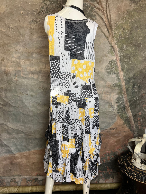 25006 Crinkle Tank Bubble Dress