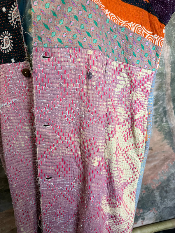 JG-183 Kantha Sunrise Coat-MIX 5