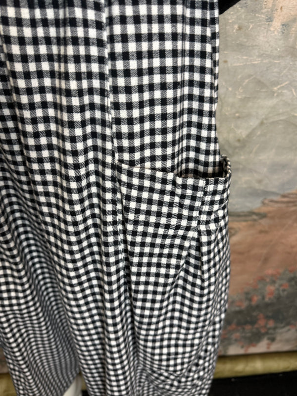 2500-5069 Double Pocket Pant-BLK/WHITE