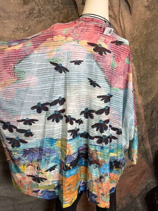 T1514 Long Slv Dolman Top/Tunic-Ozzy The Dog!