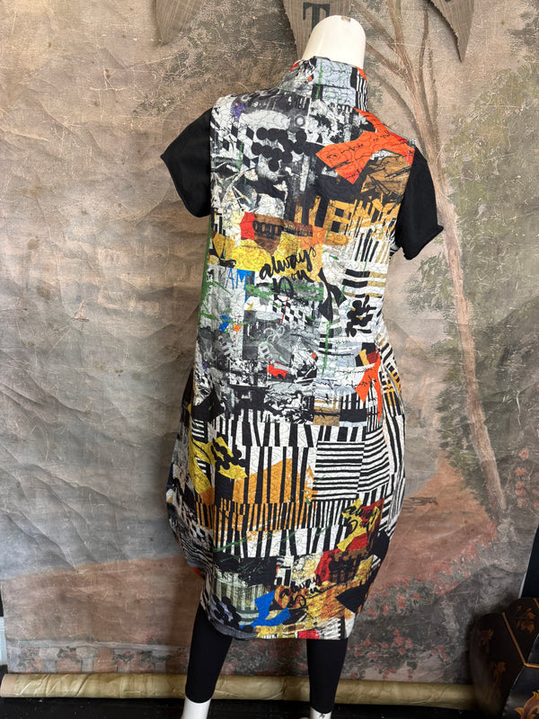 D502NB Slvless Sharkbite Dress-Always You.