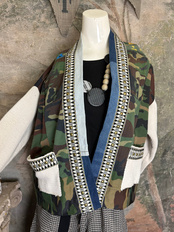 5977 Hand-Knit Camp Sweater-Mix 1