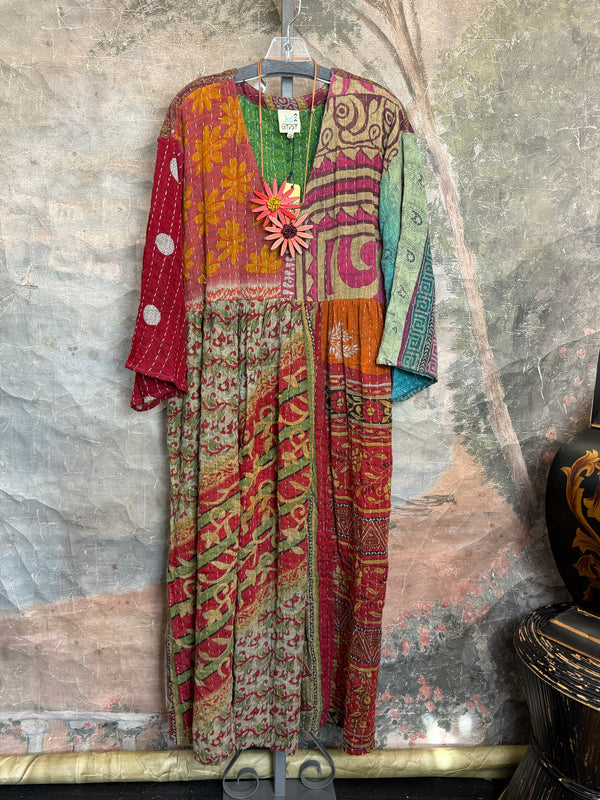 JG-156 Kantha Sunrise Dress-3 MIX