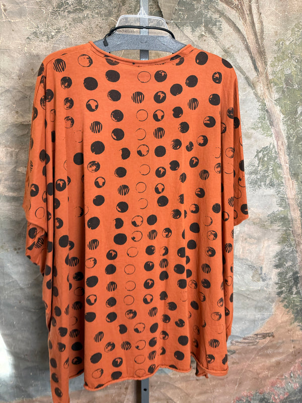 715CL-MOON Oversized Tunic Tee-Cedar