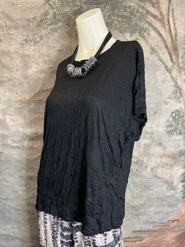 25063 Crinkle Dolman Slv Top