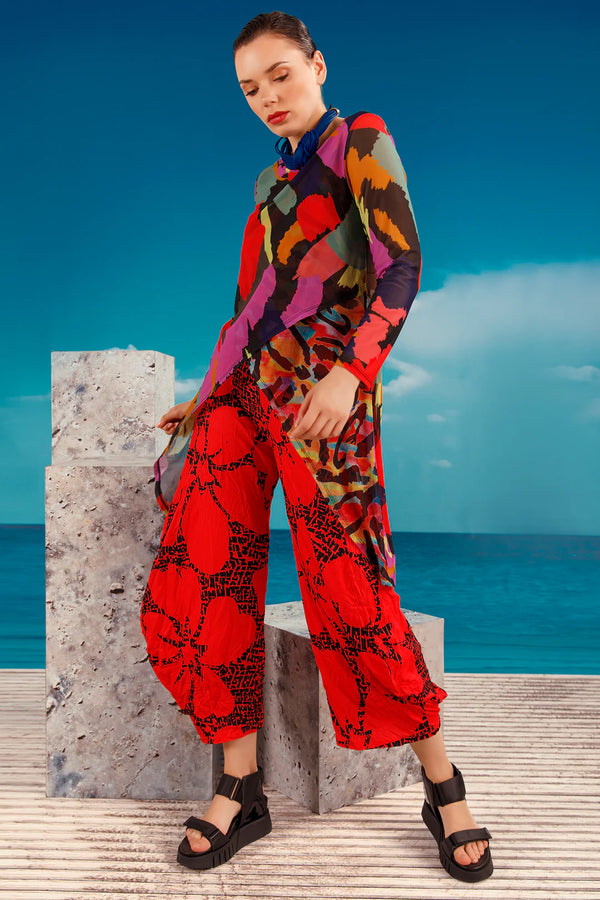 CV-3911 Jade Pant -Hibiscus