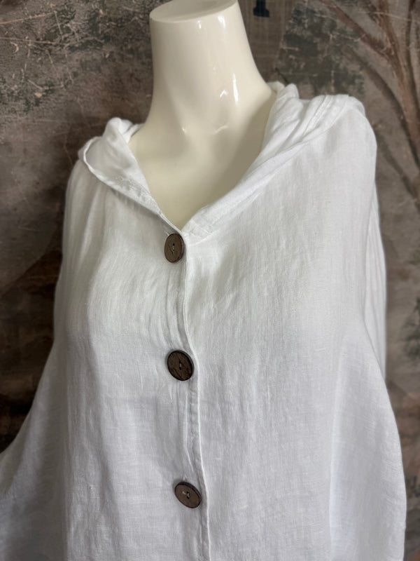 92112-62 Hoodie Jacket-White