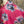 Load image into Gallery viewer, 91266A Art to Wear Flower Shirt-Fuchsia
