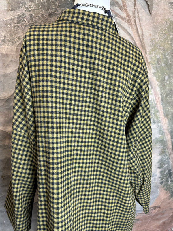 2500-2165 Small Check Big Shirt-Teak
