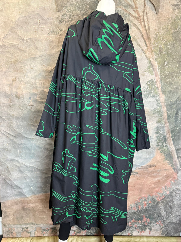 1029 City Scribble Jacket-Green