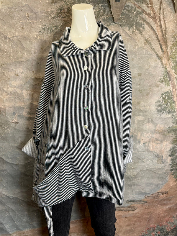 5510 Architecture Top-Black/White Stripe