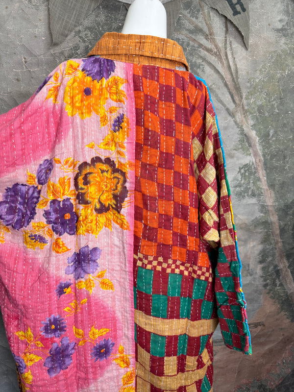 1013w Long Kurta Shirt Dress-Susan