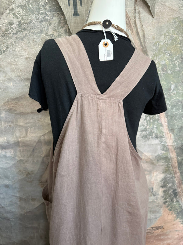 MP- HLD1052 OVERALL LONG DRESS-Mocha
