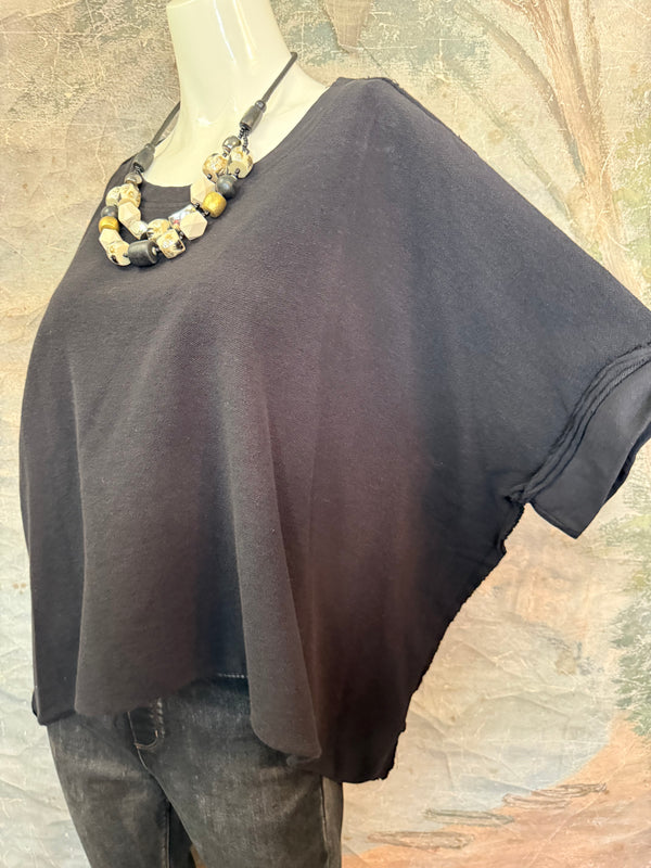 8300-3061 Pullover Vest Topper-Black