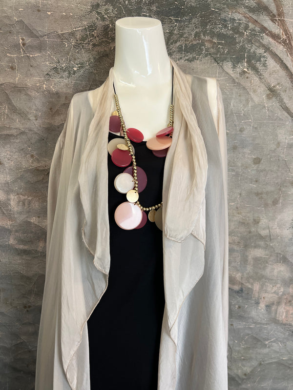 63990 Silk Drape Duster