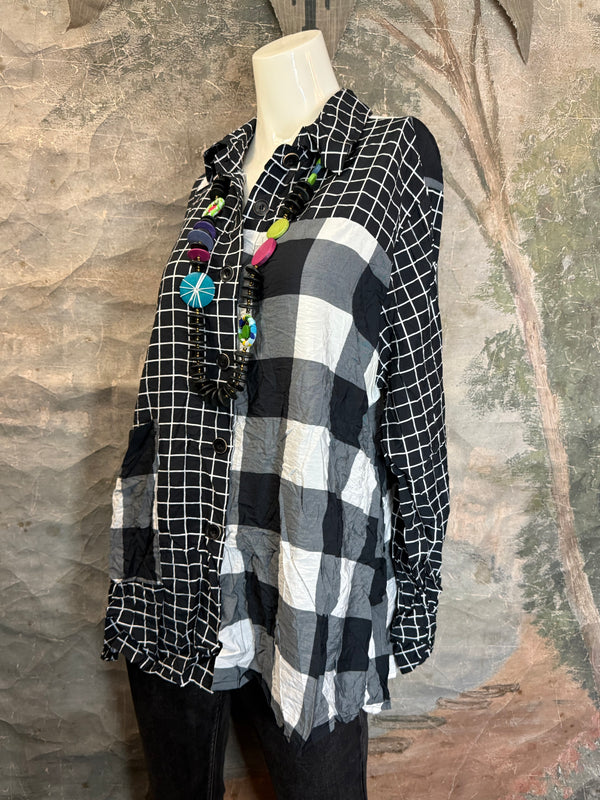 2550 Crushed Plaid Mix Shirt