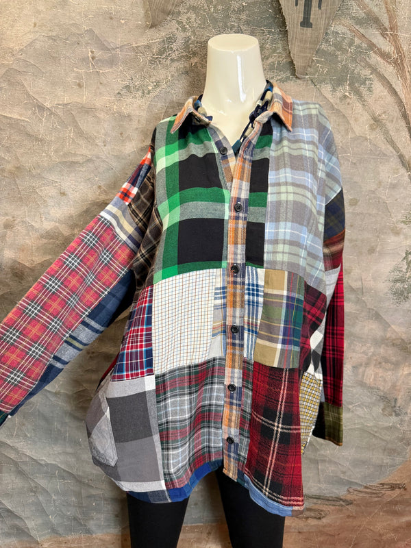 5620 Flannel PW BF Shirt- PW D