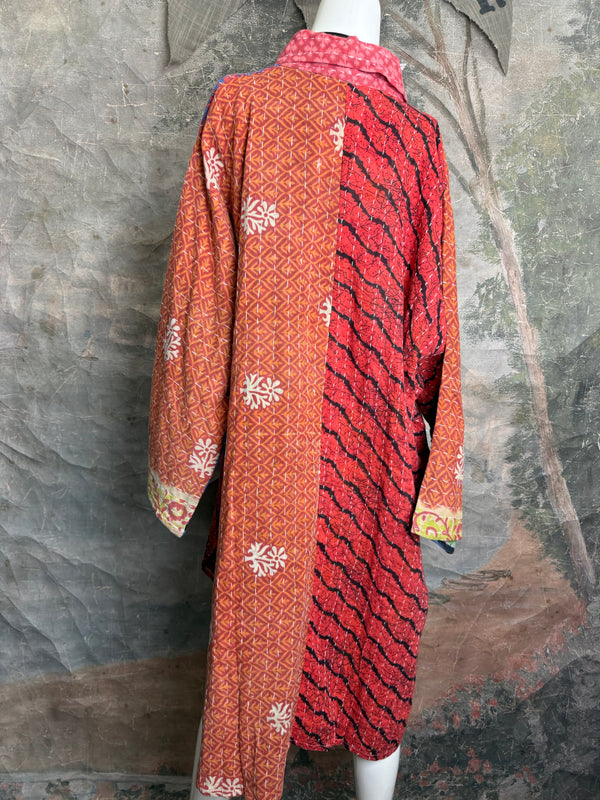 1013w Long Kurta Shirt Dress-Mabel