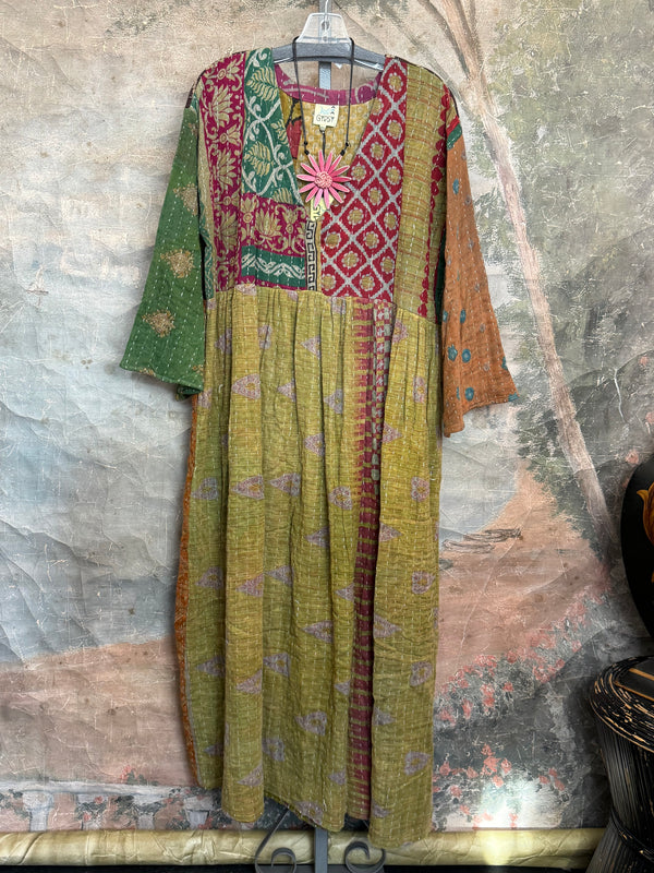 JG-156 Kantha Sunrise Dress-2 MIX