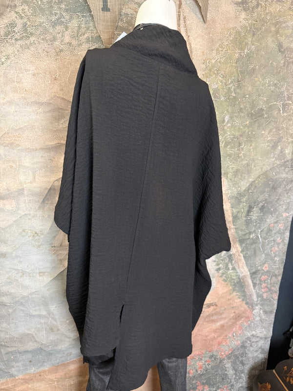 2066-11 Asymmetrical Cowlneck-Black