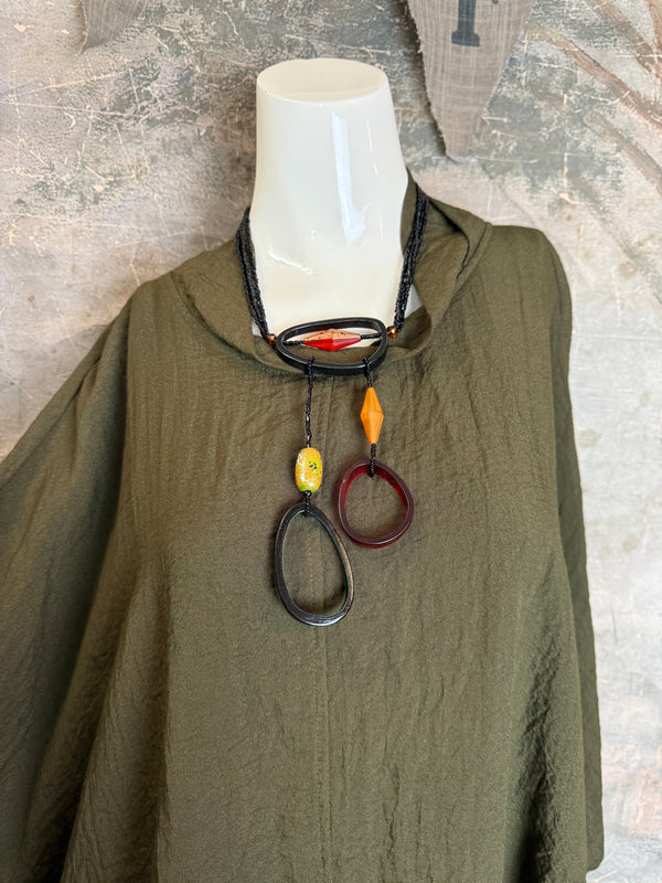 2066-11 Asymmetrical Cowlneck-Olive