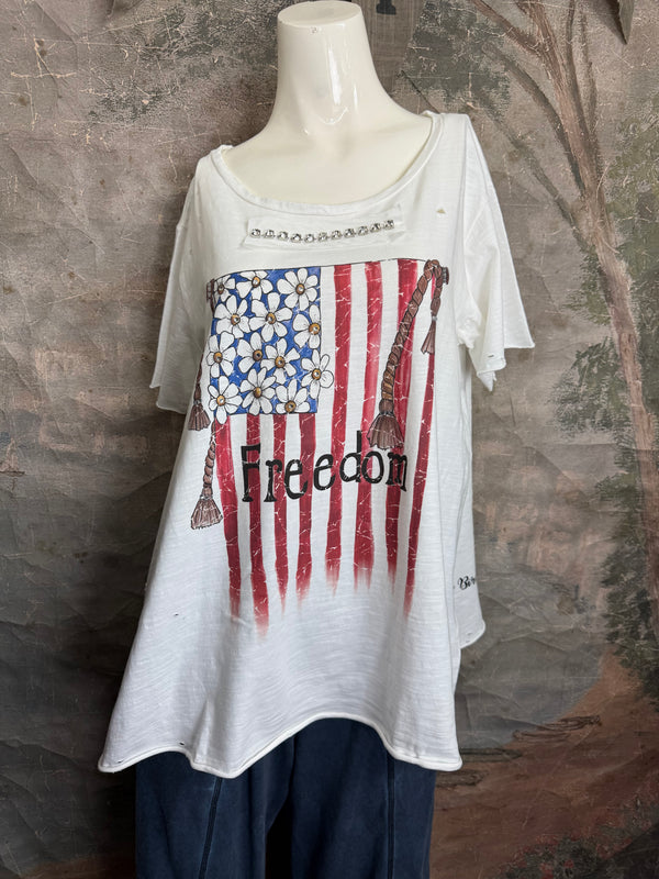 ARB Celebrate W/Chic USA Tshirt-White/Floral