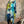 Load image into Gallery viewer, 7063V Block Dyed Justly Top-TURQ MIX
