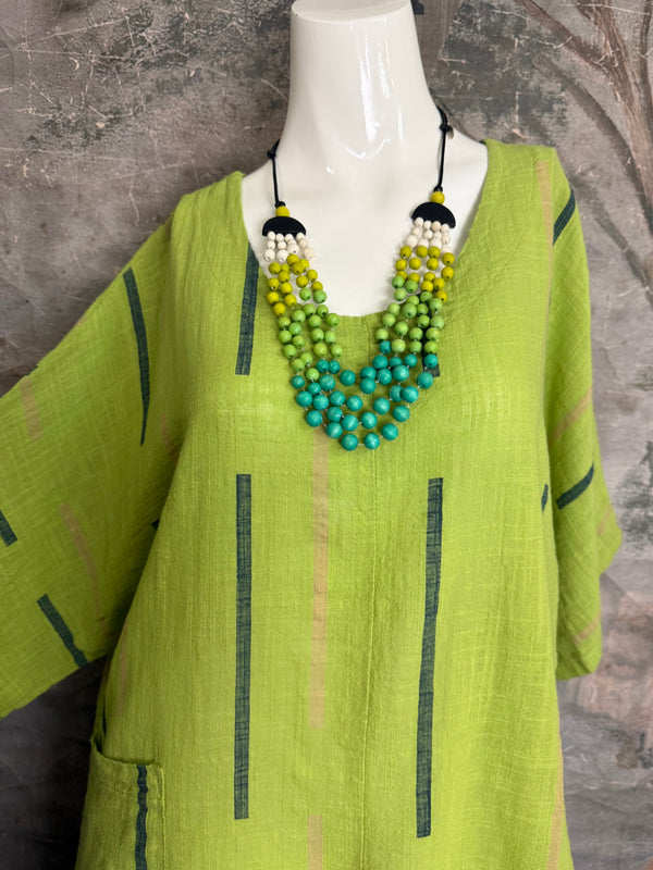 6653S Stripe Top-KIWI