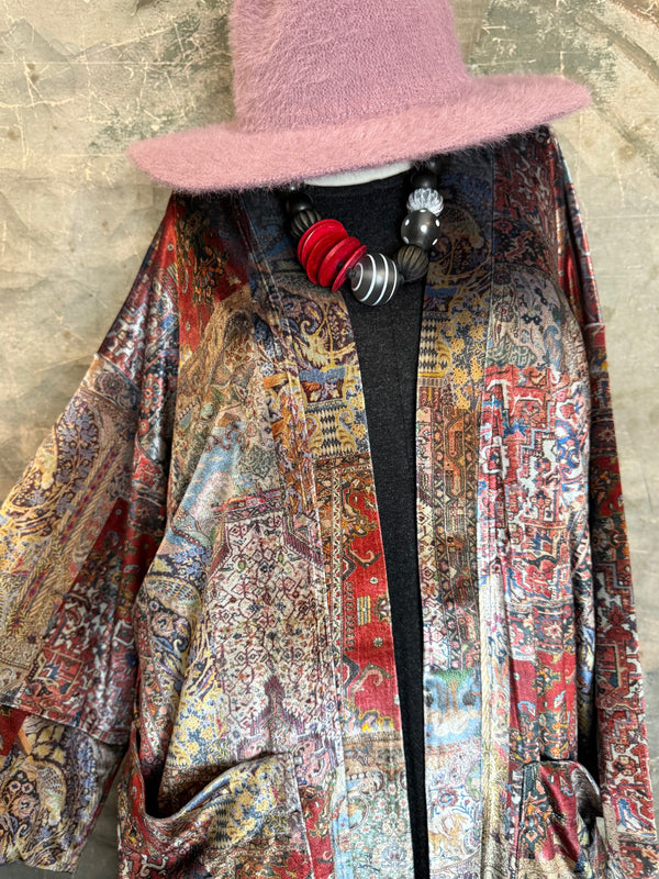 Fuzzy Palin Fedora Hat-Mauve