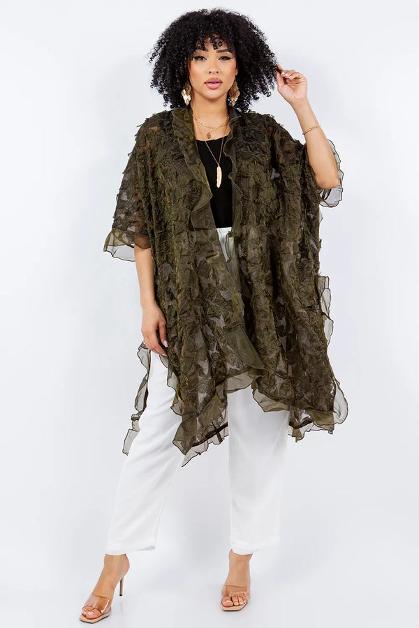 V18275 Cutout Cape-Pebble