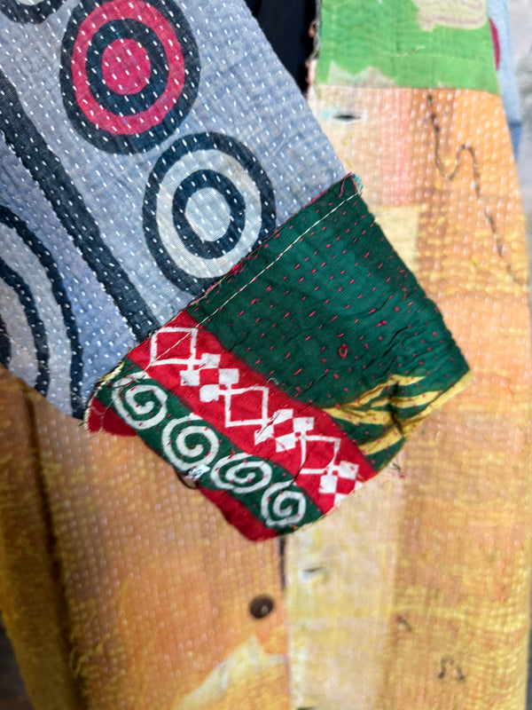 JG-183 Kantha Sunrise Coat-MIX 6