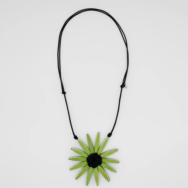 S25 Amaya Flower Necklace-Green