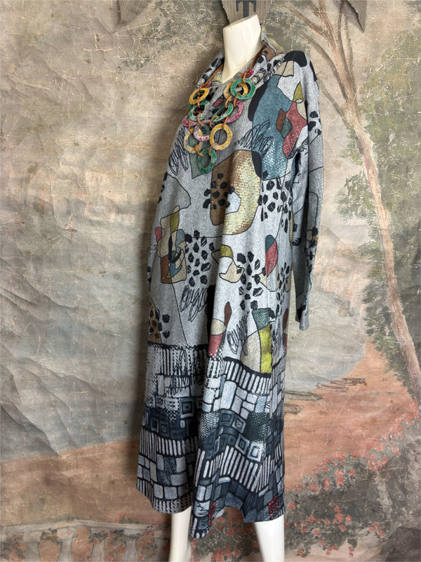 D102BR Cowlneck L/Slv Dress