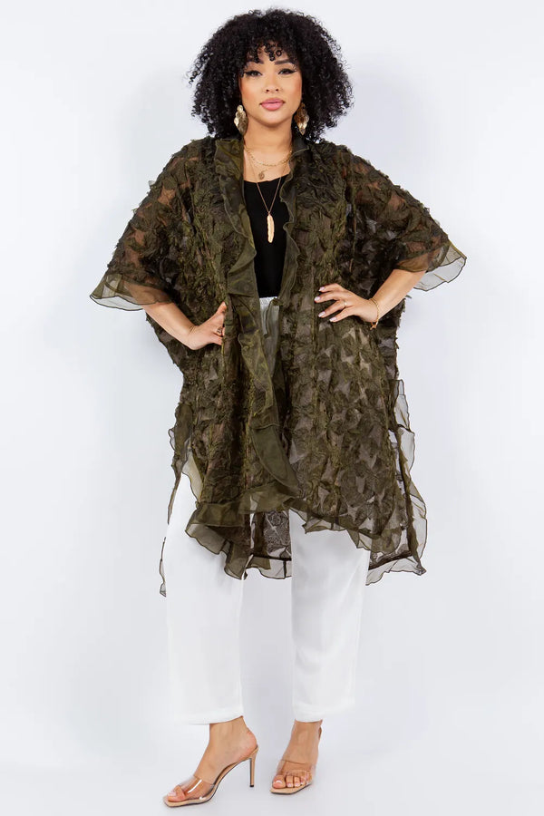 V18275 Cutout Cape-Pebble